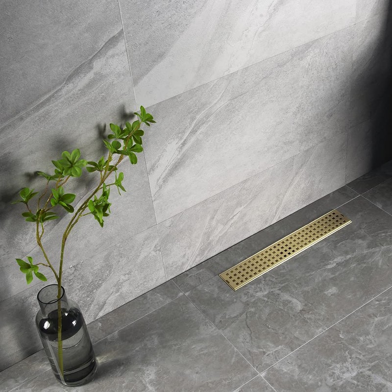 16 Inch Linear Bathroom Shower Rectangular Floor Drain New Type