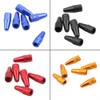6pcs Anodised Alloy Valve Caps - for Presta - Road/Mountain