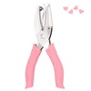 Jeemiter 1/4 Inch Heart Hole Punch with Soft-Handled for Tags