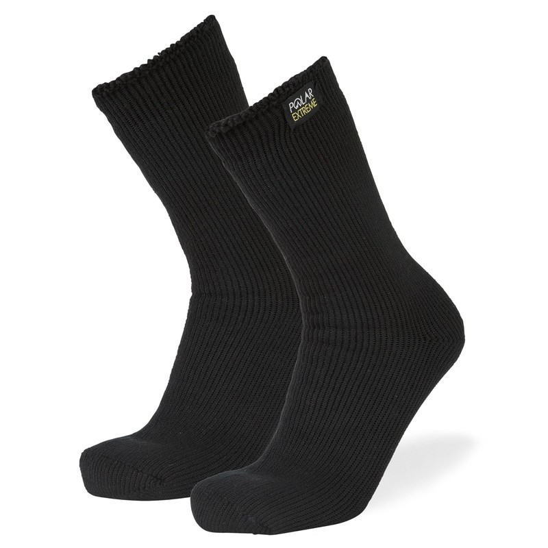 Polar Extreme 2 Pack Men's Heat Trapping Thermal Warmer Black