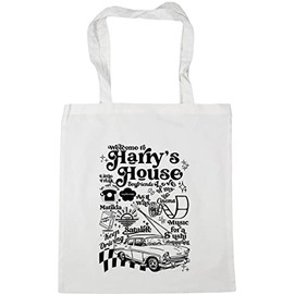 Hippowarehouse harry house album Tote Shopping Gym Beach Bag 42cm x38cm, 10 litres