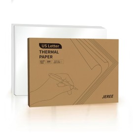 US Letter Thermal Printer Paper, 8.5" x 11" - 200 Sheets,Fax Paper,Compatible with PeriPage A40, M08F, MT810 And Other Portable Printers