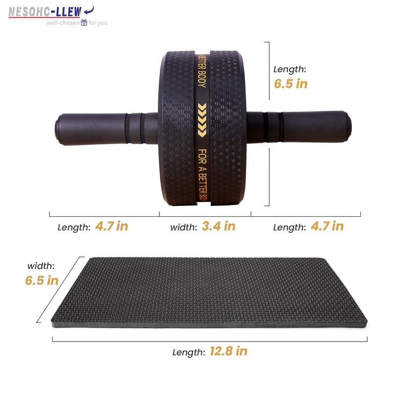 NESOHC-LLEW Upgraded Ab Roller Wheel. Abdominal Training Roller for Men/Women,