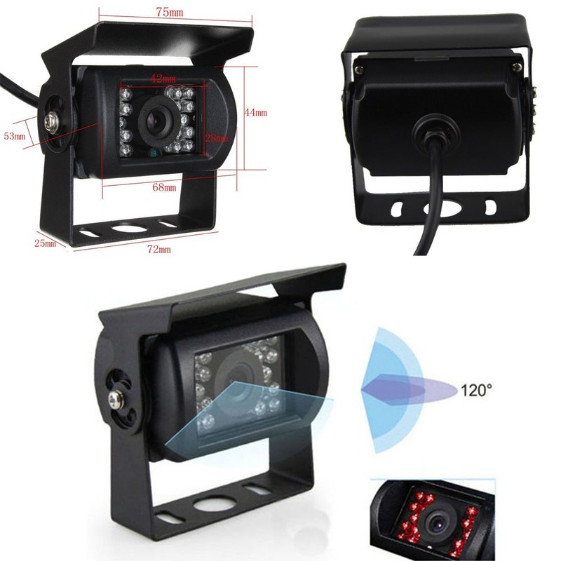 Camecho 12V-24V 4 Pins 18 LEDs IR Night Vision Waterproof