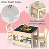 bbgroundgrm 4-in-1 Kids Wooden Activity Desk & Chair Set –