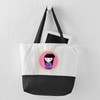 CafePress Girls Kokeshi Doll Cute Canvas Tote Top Zipper Closure