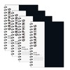 Rinrda A5 Graph Paper Spiral Notebook 8.5" x 5.7"-4 Pack