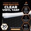 6' x 20' Clear Vinyl Tarp - Super Heavy Duty