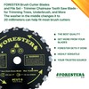 Forester 9” Chainsaw Brush Cutter Blade – 20 Tooth Circular