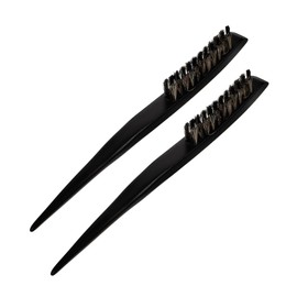 Beavorty Portable Hair Brush 3 Rows Bristle Slick Back Comb Styling Hair Brush Tool