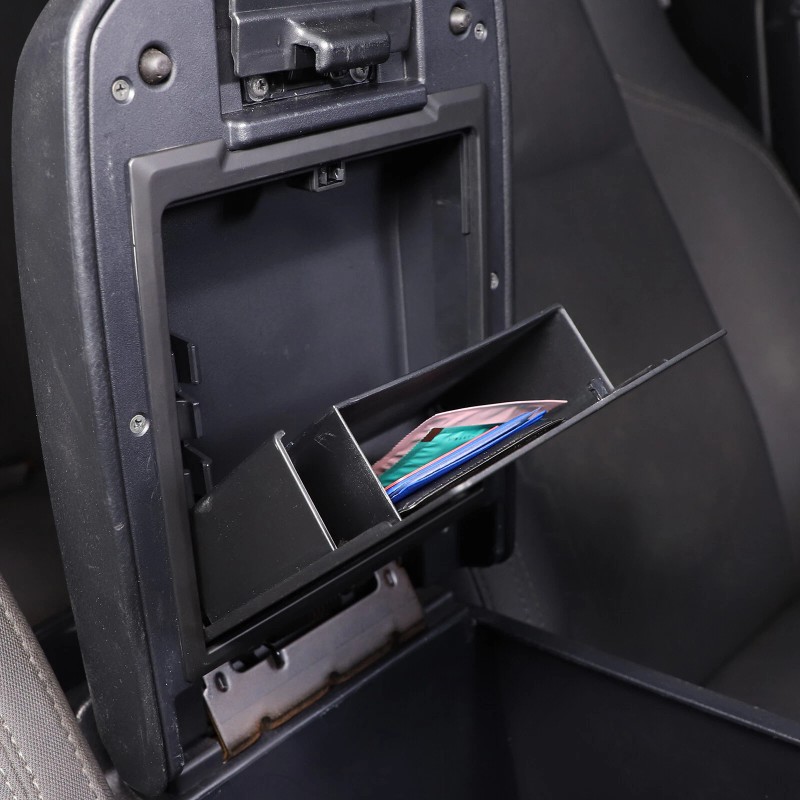 car-attention Armrest Hidden Compartment Privacy Storage Box Black For Toyota