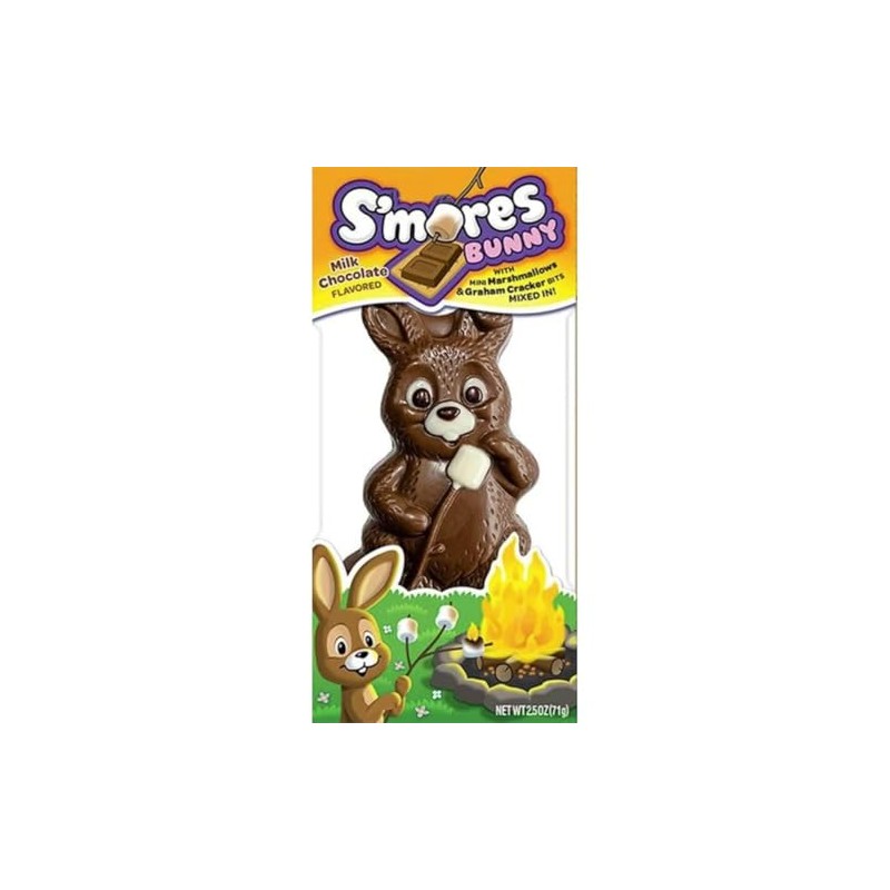 Easter S'mores Bunny Solid Big Milk Chocolate, Holiday Treats, Milk