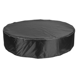Ice Bath Tub Cover, 32in Oxford Fabric Outdoor Ice Bath Tub Lid with Drawstring Water-Proof Ice Plunge Tub Cover Sun-Protection Cold Plunge Tub Cover Keeping Ice Bath Tub Clean(Black)