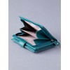 Lakeland Leather Ladies Small Leather Tab Purse in Teal Green