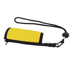 Pair of Yellow Padded Neoprene Crutch Handle Grip Covers for Comfort with Wrist Strap - by Lifeswonderful