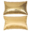 Eternal Beauty Decorative 2 PCS Rectangular Sequin Cushion Covers 12"x20",Sparkle