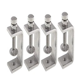 304 Stainless Steel C Clamp - Tiger Clamp Woodworking Clamp Heavy Duty C-clamp With Wide Jaw Openings (85MM)，4PCS