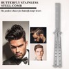 PLABBDPL Butterfly Comb Butterfly Comb Foldable Pocket Comb Spring Hair