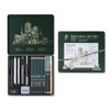 Roseelf Sketch Pencil Set for Drawing, Drawing, (2H/H/HB/F/B/2B/3B/3B/4B/6B/8B) in Metal