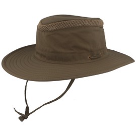 Breiter Safari Hat | Bush Hat | Sun Hat - with UV Protection 30+ - Breathable, Lightweight & Foldable with Adjustable Chin Strap & Secret Pocket, olive
