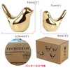 Small Golden Bird Statue Decor Modern Decoration Cute Animal Figurine
