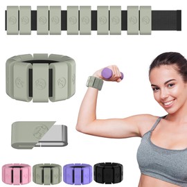 Sonkoloro Adjustable Wrist and Ankle Weights for Women Men, Leg Weights for Women 0.75lb-1lb lbs Each for Walking, Yoga, Dance, Barre, Gym Matcha 1lb