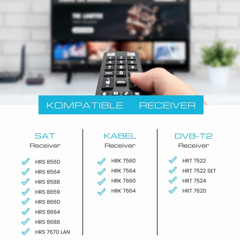 netshop 25 Remote Control for Xoro HRS 8560/8660/8670 - HRK