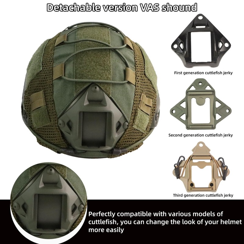 BOOIU Airsoft Helmet Fast Helmet Airsoft Tactical Helmet Adjustable-MH Fast