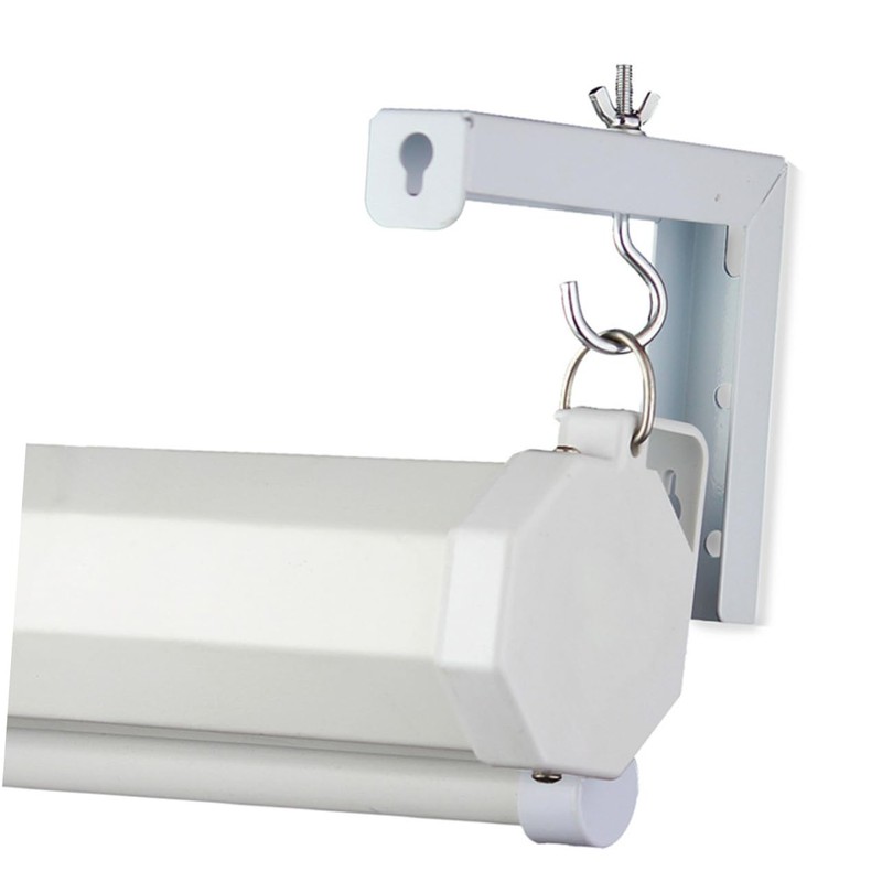 TEHAUX 1Set Ceiling Mount Projector Screen Hook Bracket Shaped Wall