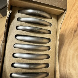 Allen + Roth 10pc Allen + Roth Clip Curtain Rings Brushed Pewter Model #0774453 Brand New