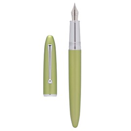 Asvine Hongdian 620 Green Metal Fountain Pen Extra Fine Nib Classic Pen Office Pen Writing with Metal Box