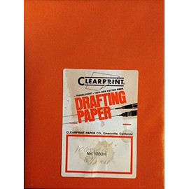Clearprint 1000H Series 8.5 x 11 - 100 Sheets - Translucent Drafting Paper