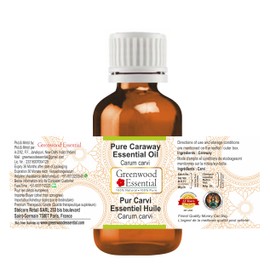 Greenwood Essential Pure Caraway Essential Oil (Carum carvi) Steam Distilled 15ml (0.50 oz)