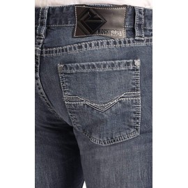 Rock & Roll Denim Men's Reflex Revolver Straight - Dark Vintage Wash… 31 W x 34 L