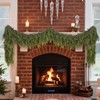 Real Touch Christmas Cedar Garland -9ft Artificial Garlands Faux Cedar