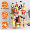 Drucilla 2-Tier Turntable Refrigerator, 23.5 cm Turntable Organiser, 360° Turntable