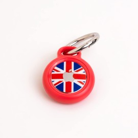 DELBOI AirTag Protector Case with Key Ring | Hard and Secure AirTag Protector Case From Bumps and Scratches - Pink