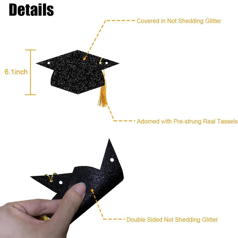 Graduation Banners Party Decorations Black Graduation Hat Design 2026 |