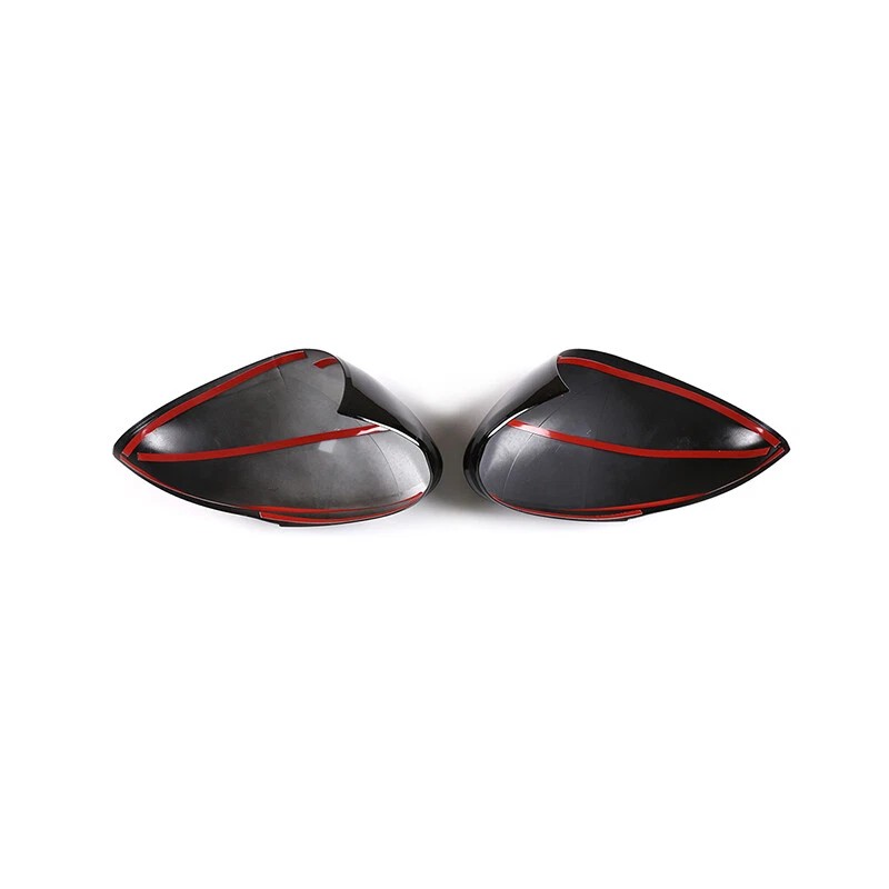e-power-auto-Trim For Alfa Romeo Giulia 17-22 Black Side Rearview Mirror
