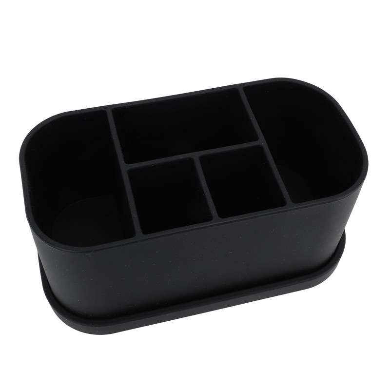 Silicone Toothbrush Toothpaste Holder Multipurpose 5 Slots Drainage Holes Bathroom