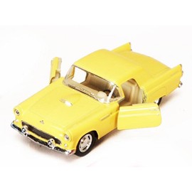 1955 Ford Thunderbird Hard Top In Yellow Diecast 1:36 Scale By Kinsmart by diecast 136 scale