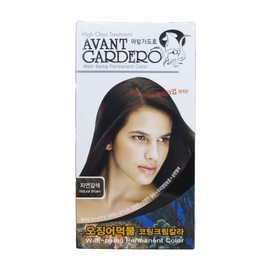 Avantgardo squid ink hair coating color cream natural brown / 아방가드로 오징어 먹물 헤어 코팅 칼라크림 자연갈색