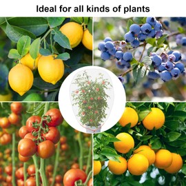 Unves 6 Pcs Garden Netting, 4.6 x 4 Ft Insect Barrier Bird Netting Mesh with Drawstring, Large Size Fruit Tree Netting Bags Plant Cover Protect Blueberry, Vegetables, Flower from Insect Bugs Bird