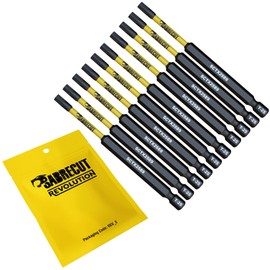 10 x SabreCut SCTX2589_10 89mm T25 TX25 Magnetic Impact Screwdriver Driver Bits Set Torx Heavy Duty