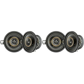 Kicker 51KSC3504 KS-Series 3.5" Coaxial Speakers with .5" tweeters w/ 51KSC3504 3.5" Bundle