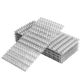 JAVOUKA 10 Pack 6x12 inch Truss Mending Plate with 8mm Nail Teeth, Galvanized Steel Flat Mending Plates Repair Pronged Truss Mending Plate, Thickness 1mm, for Timber Roofing Wood Truss Connector Plate