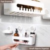 LUXEAR 4 Pack Shower Caddy Set - Suction Cup Shower