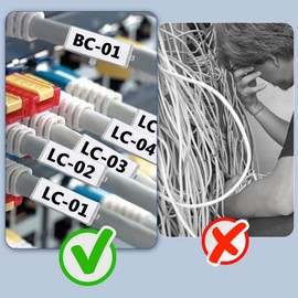 TXXATX Kabelbeschriftung 60 Stück Kabeletiketten mit Kabelbinder und Haftnotiz Kabelmarkierung Wiederverwendbare Kabelbeschriftung Clip für Organisieren Klassifizieren Markieren von Kabelkennzeichnung