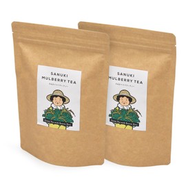 Nishimorien SANUKI MULBERRY TEA Sanuki Mulberry Tea Bag, Caffeinated Maternity 100% Mulberry Leaves, Produced in Kagawa Prefecture (Brown Rice, 2 gx35Px2 Bags)