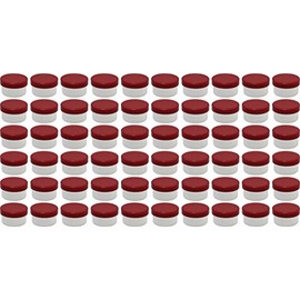 60 Ointment Containers Cream Containers 6 ml with Red Lids Made in Germany